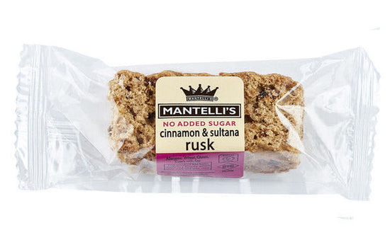 Cinnamon & Sultana Rusks (No Added Sugar)-20x20g -400g – Mantelli's ...
