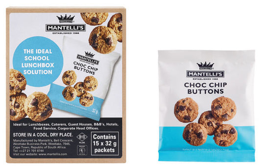 Buttons Choc Chip -15x32g - 480g